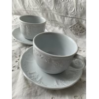 ラポルチェラーナビアンカ　カップ＆ソーサー2客セット