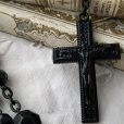 画像3: ロザリオ　十字架ネックレス　黒