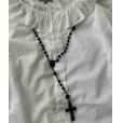 画像10: ロザリオ　十字架ネックレス　黒