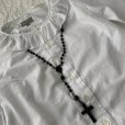 画像9: ロザリオ　十字架ネックレス　黒