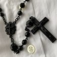 画像5: ロザリオ　十字架ネックレス　黒